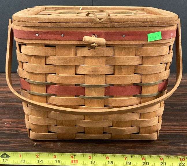 Longaberger basket with attached lid Metzger Property Services LLC