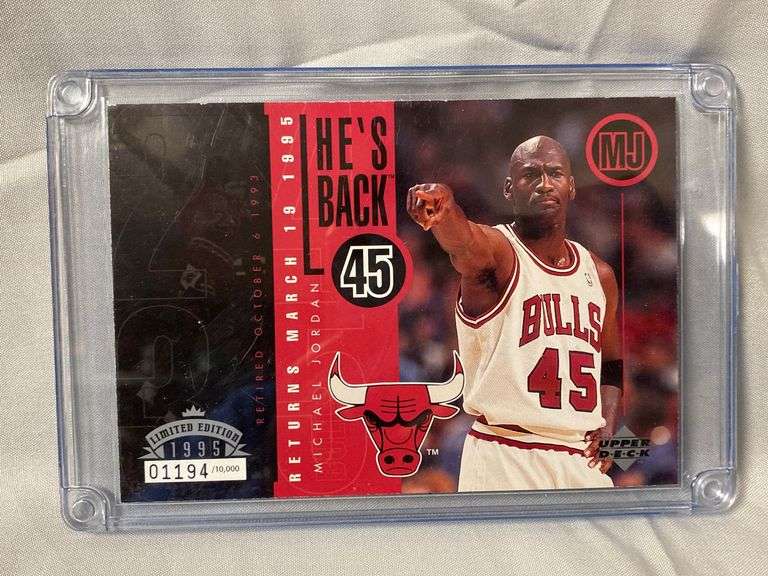 michael jordan 1995 upper deck basketball card