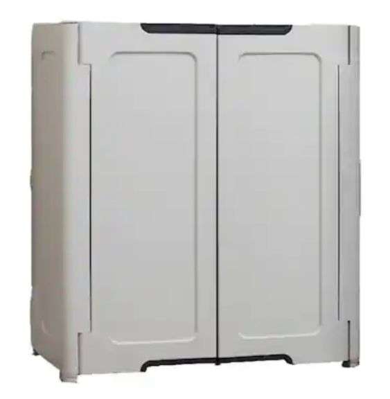 HDX Resin Freestanding Garage Base in Light Grey (30 in. W x 36