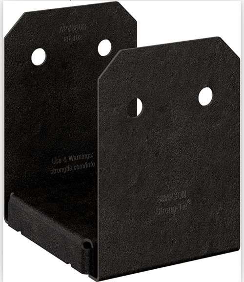 Outdoor Accents Adjustable Post Base 6” x 6” Metzger Property