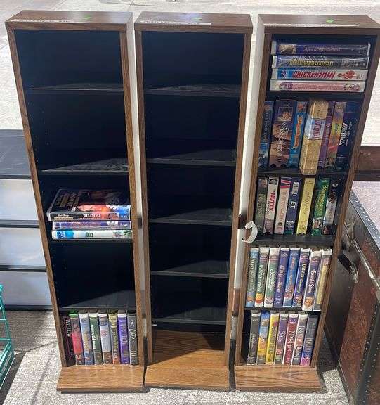 Vhs tape holder, VHS tape assortment Metzger Property Services LLC