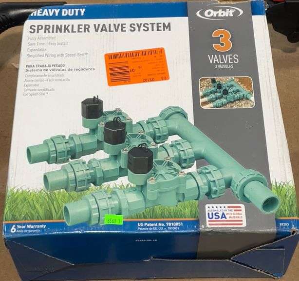 Orbit Heavy Duty Sprinkler Valve System 3 Valves Metzger Property