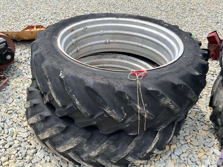 2 tractor tires on rims , 15.538 Metzger Property Services LLC