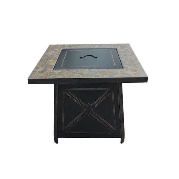 Hampton Bay Crossridge 30” 50,000 BTU Antique Bronze Gas Fire Pit