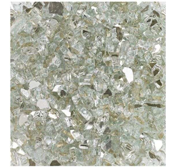 Quantum Fire Glass, Glacial silver, 20 lb Bag Metzger Property