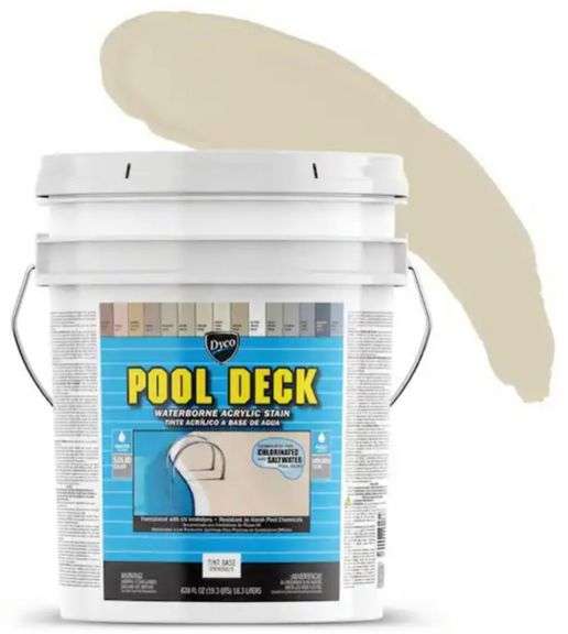 Dyco Paints Pool Deck 5 gal. 9060 Cream Low Sheen Waterborne Acrylic