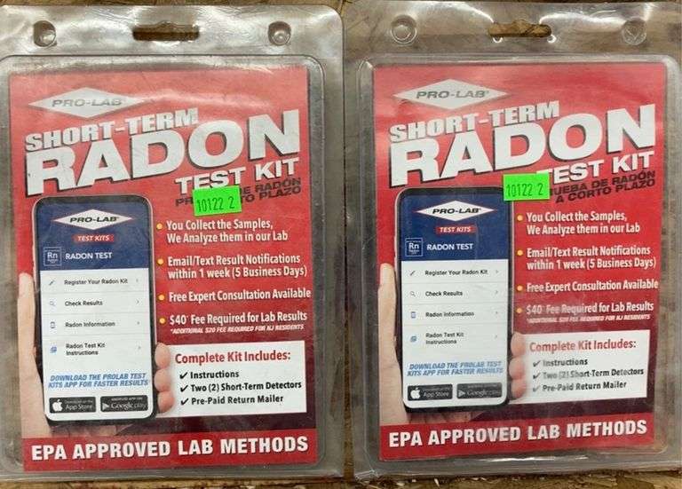 ProLab ShortTerm Radon Test Kit 2 Kits Metzger Property Services LLC