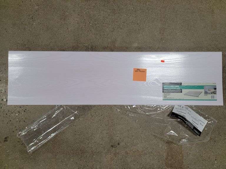 Everbilt 4 ft. x 12 in. Decorative Shelf Cover White Metzger Property Services LLC