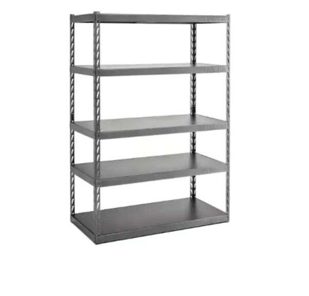 Gladiator 5Tier Steel Garage Storage Shelving Unit with EZ Connect (48 in. W x 72 in. H x 24 in