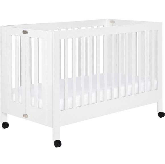 Babyletto Maki FullSize 2in1 Portable Folding Crib with Toddler Bed