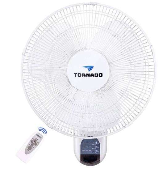 Tornado 16 Inch Oscillating Wall Mount Fan Remote Control Included 3