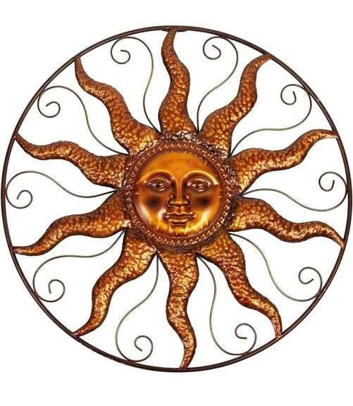 Metal Wall Art Sun Wall Decor Indoor Outdoor Sun Wall Art Patio Decor