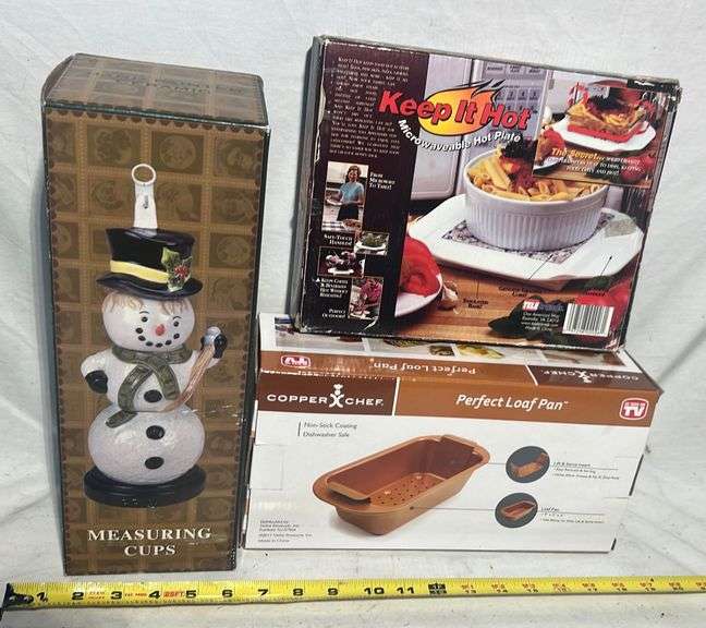 Copper Chef perfect loaf pan, keep it hot microwavable hot plate, hand