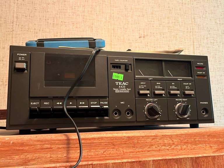 Platine Cassette TEAC A-103 – K7 Deck Hi-Fi Argenté, Occasion, Traces D'usage