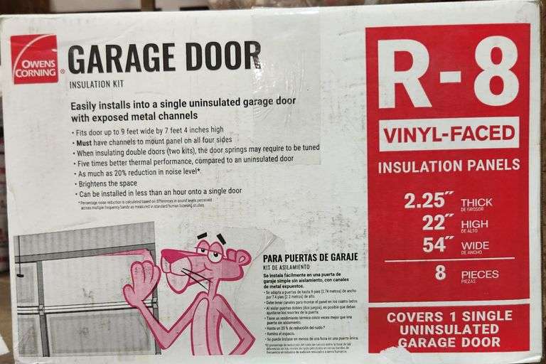 Owens Corning Garage Door Fiberglass Insulation Kit 22 in. x 54 in. (8