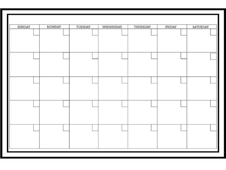 WallPops WPE0447 Large (24 x 36 in.) Monthly Removable Peel & Stick Dry