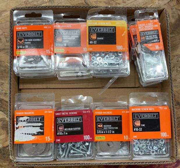 Everbilt Nylon Lock Nuts, Wing Nuts, Machine Screw Nuts, Sheet Metal Screws Assortment Metzger