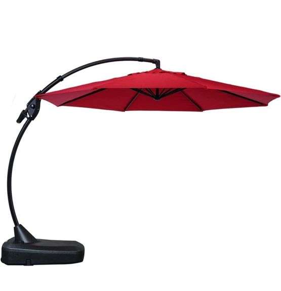 Grand patio Deluxe NAPOLI 11FT Patio Umbrella, Curvy Aluminum