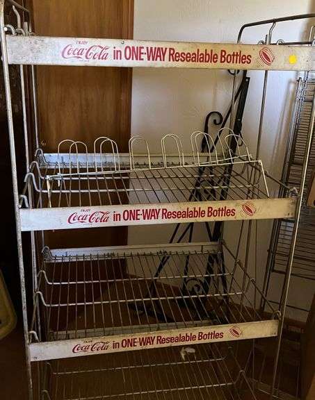 Coca Cola wire display rack 27x20x58