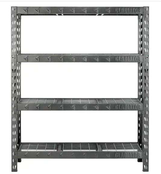Gladiator 4Tier Welded Steel Garage Storage Shelving Unit (60 in. W x