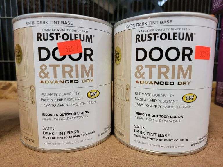 2 RustOleum Satin Dark Tint Base Door & Trim 29 fl.oz. Metzger