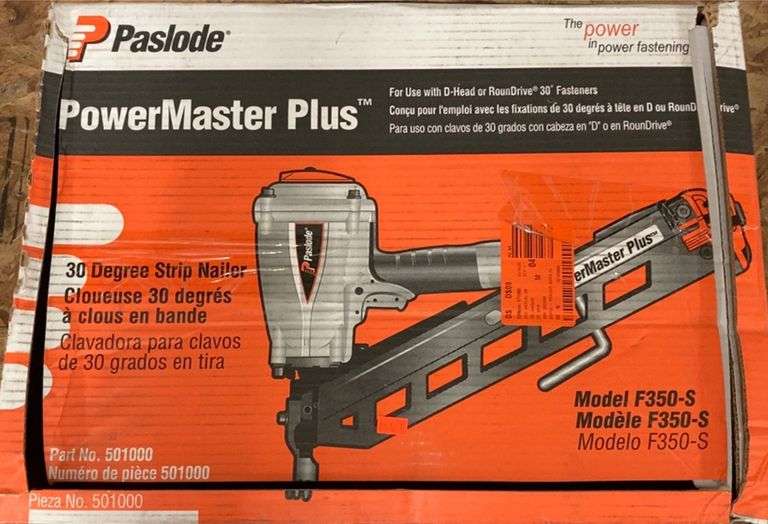 Paslode Pneumatic 31/2 in. 30Degree PowerMaster Plus ClippedHead