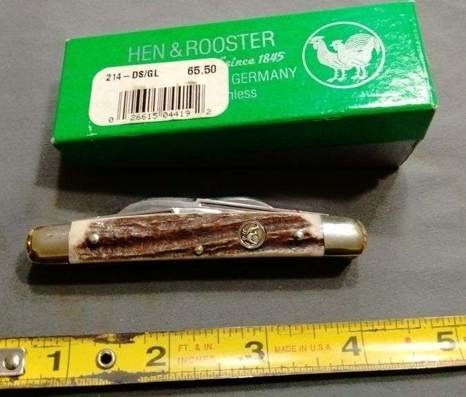 Hen & Rooster Gold Leaf Tobacco Congress 4blade knife (Germany cutlery