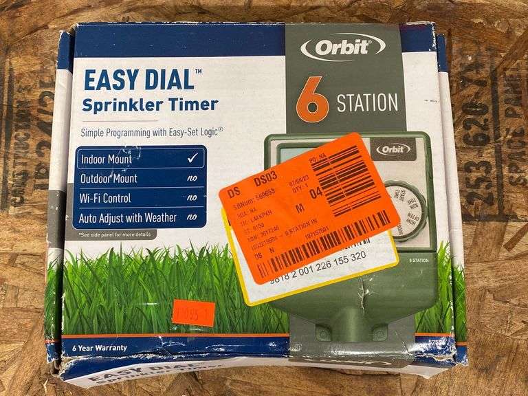 Orbit 6Station Indoor Easy Dial Timer Metzger Property Services, LLC