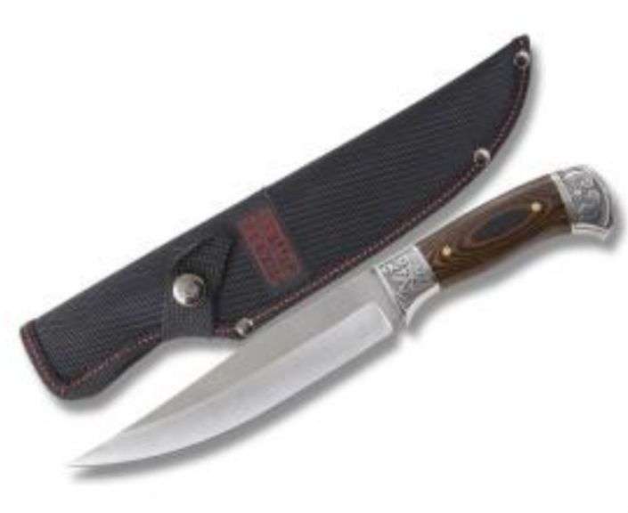 Frost Cutlery Sharps Cutlery Hunter 7" Stainless Steel Blade Wood