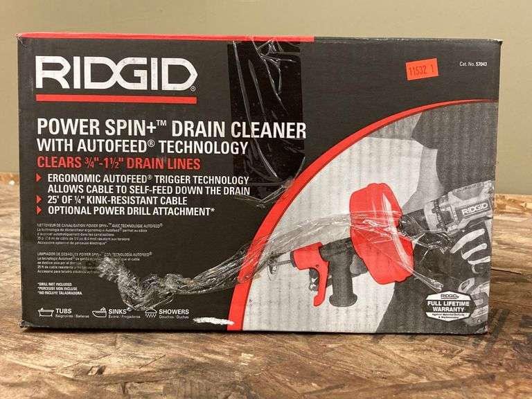 Ridgid Power Spin + Drain Cleaner Metzger Property Services, LLC