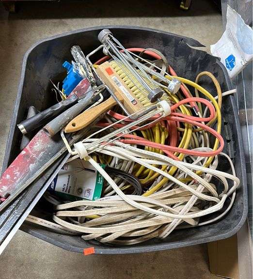 Electrical wire, Paint brush, Paint rollers, Electrical supplies