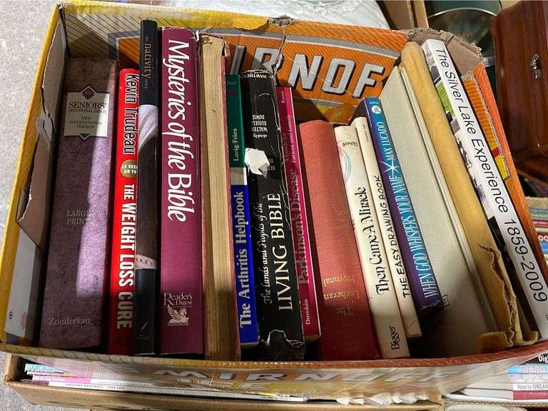 3 Boxes of Books and Magazines Metzger Property Services, LLC