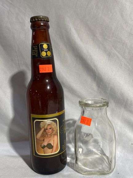 Half pint milk bottle, Nude Beer-unopened - Metzger Property Services, LLC