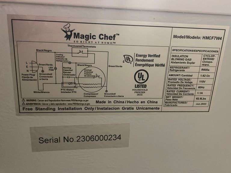 Magic Chef 7.0 cu. ft. Chest Freezer in White Metzger Property