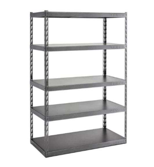 Gladiator 5Tier Steel Garage Storage Shelving Unit with EZ Connect (48 in. W x 72 in. H x 24 in