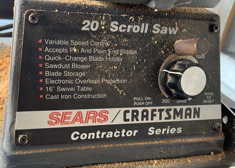 Sears Craftsman 20" scroll saw with square Metzger Property Services LLC