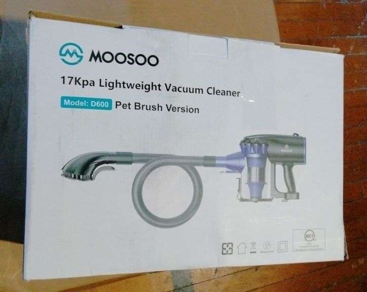 Moosoo D600 lightweight cordless vacuum pet brush version Metzger Property Services, LLC