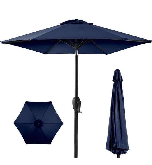 Best Choice Products 7.5ft HeavyDuty Round Outdoor Market Table Patio