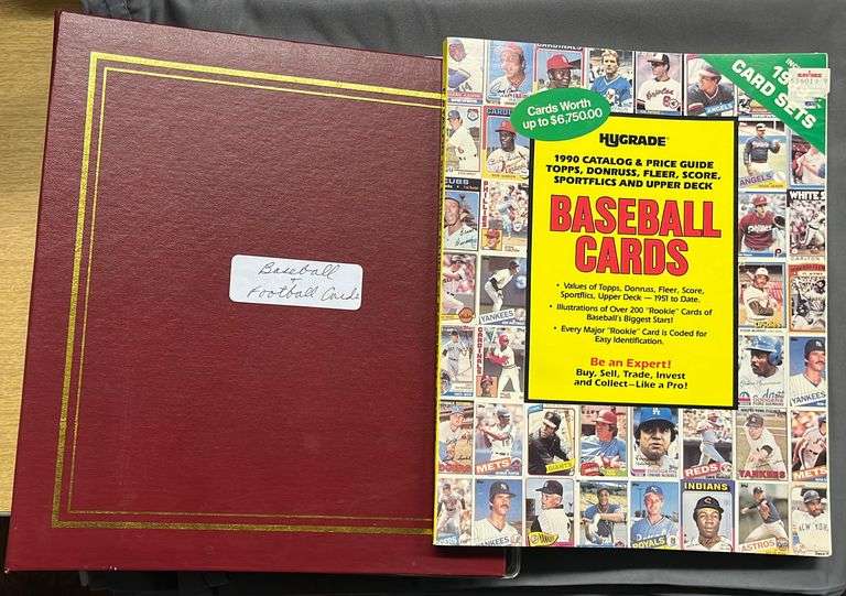 Binder with 5 Empty Card Sheets Hygrade Baseball Cards Book Metzger