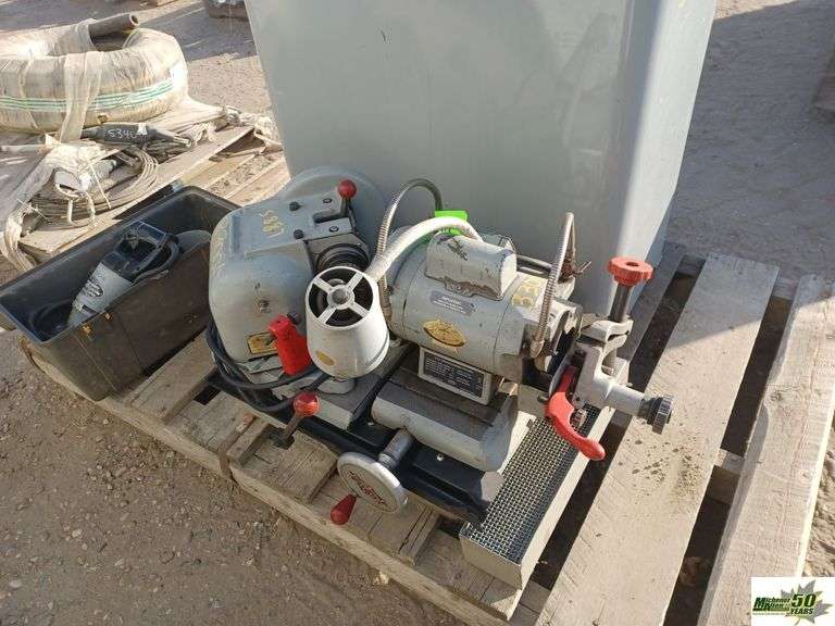 Sioux Valve Grinder with Sioux Seat Refacer Angular Stone Drive1 Pallet Michener