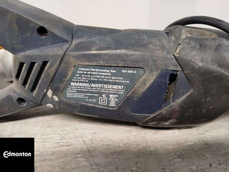 Mastercraft Reciprocating Saw Michener Allen Auctioneering Ltd