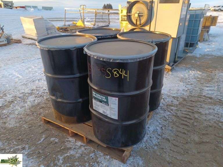 MP Grease Drums1 Pallet Michener Allen Auctioneering Ltd