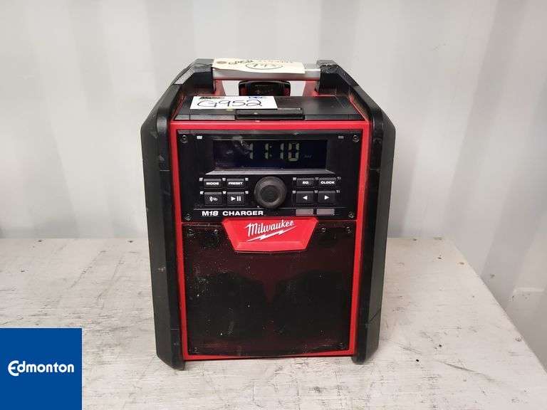 Milwaukee M18 Radio & Charger Michener Allen Auctioneering Ltd