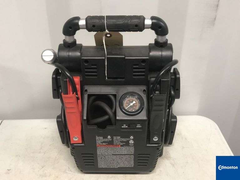 Motomaster Eliminator Booster Pack with Air Compressor Michener Allen