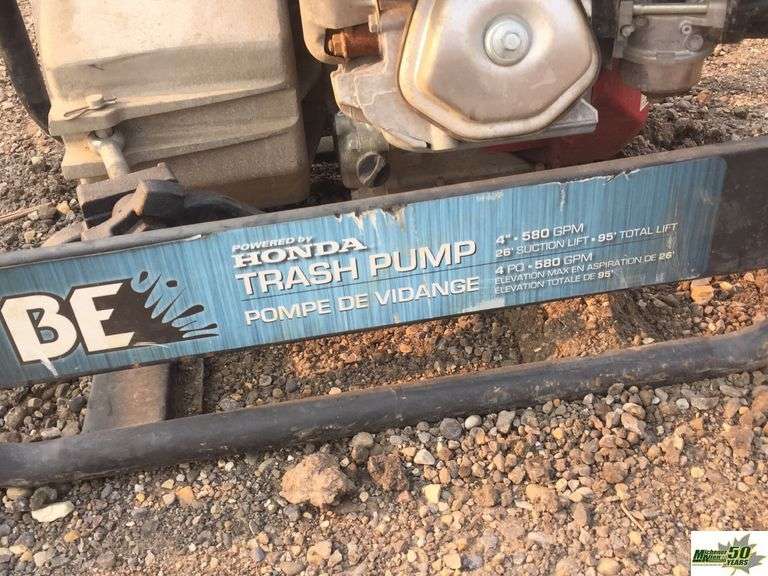 Honda Trash Pump parts Michener Allen Auctioneering Ltd