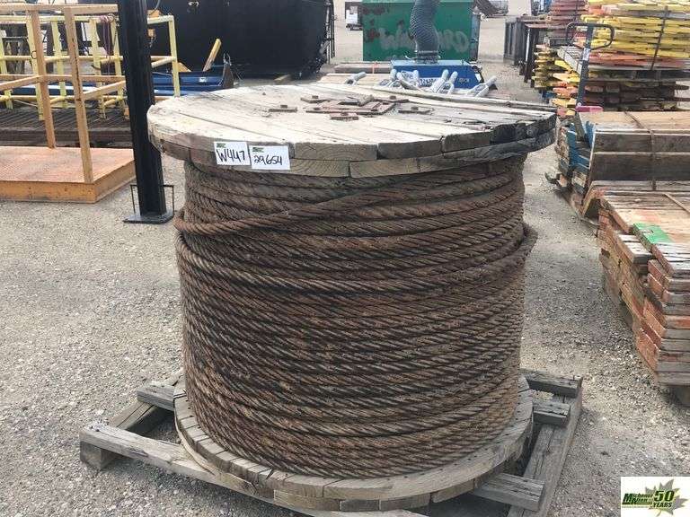 Spool of Wire CableQty 1 Michener Allen Auctioneering Ltd