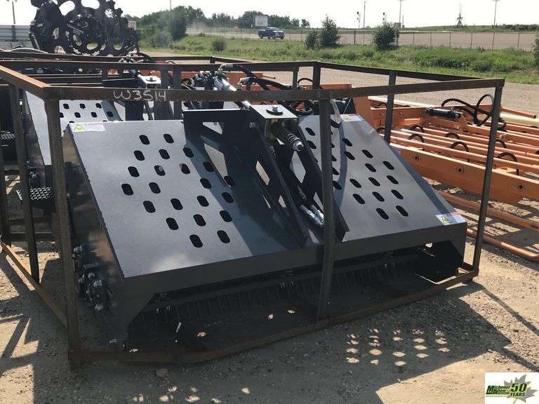 Unused LandHonor Landscape Rake Skid Steer Attachment Michener Allen