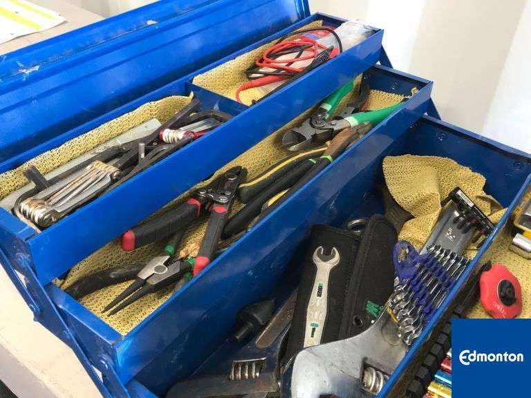 Tool Box with Assorted Tools Michener Allen Auctioneering Ltd