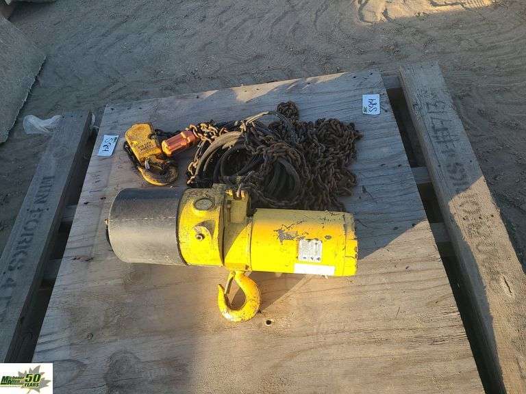 2 Ton Electric Chain Fall1 Pallet Michener Allen Auctioneering Ltd
