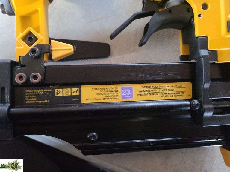 DeWalt Air NailerQty 1 Michener Allen Auctioneering Ltd